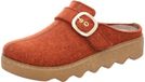 Rohde Damen Pantoffel Softfilz Hausschuh mit Plateau und Schnalle Foggia-D 6117, Größe:38 EU, Farbe:Braun