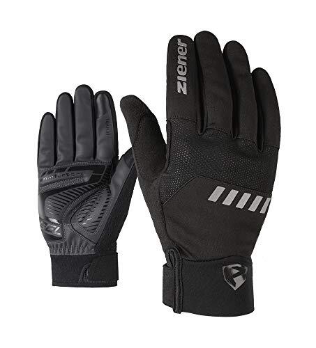 Ziener Dun Touch Lange fiets, mountainbike, fietshandschoenen voor volwassenen, lange vingers met touch-functie, ademend, dempend, winddicht, softshell, zwart, 8