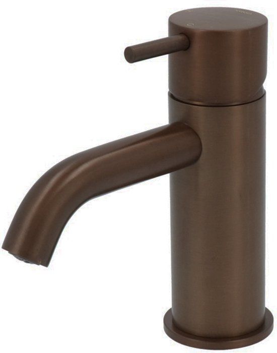 Hotbath Cobber Wastafelmengkraan - 1-hendel - Gebogen - 14.3 cm - Verouderd Messing
