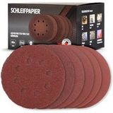 bestTools Disque abrasif set rond, Rouille, 66 pièces, Précis, Grain 40-240, Plastique, Pour ponceuses orbitales et meuleuses d'angle courantes