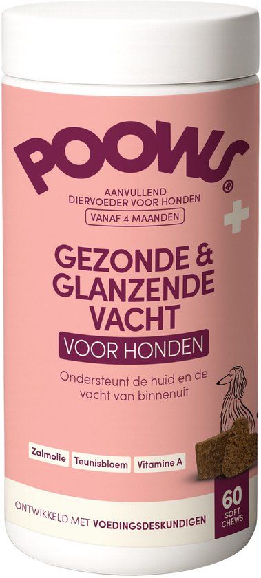 Poows Gezonde & Glanzende Vacht - 60 stuks