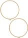 Borduurring rond hout - 2x stuks - Dia 25 cm