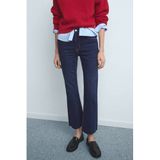 Mango high waist slim fit jeans dark blue denim