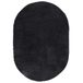 VidaXL Hoogpolig vloerkleed NAVARRA 300x200 cm Polyester Zwart