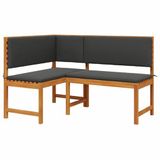 vidaXL Chaise de jardin, marron, 140 x 100 x 91 cm, bois d'acacia massif