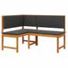 vidaXL Tuinstoel, bruin, 140 x 100 x 91 cm, massief acaciahout