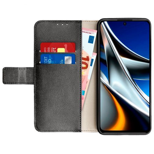 Just In Case PU-leer Book Case Zwart Poco X4 Pro