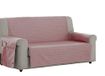 Estoralis Luna - bankovertrek voor jacquardbank, omkeerbaar, comfortabel, praktisch, duurzaam, 3-zits, rood