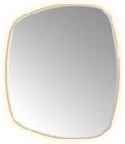 Hotbath &More Mirrors Contour LED Badkamerspiegel - Asymmetrisch - 120 x 120 cm - RVS