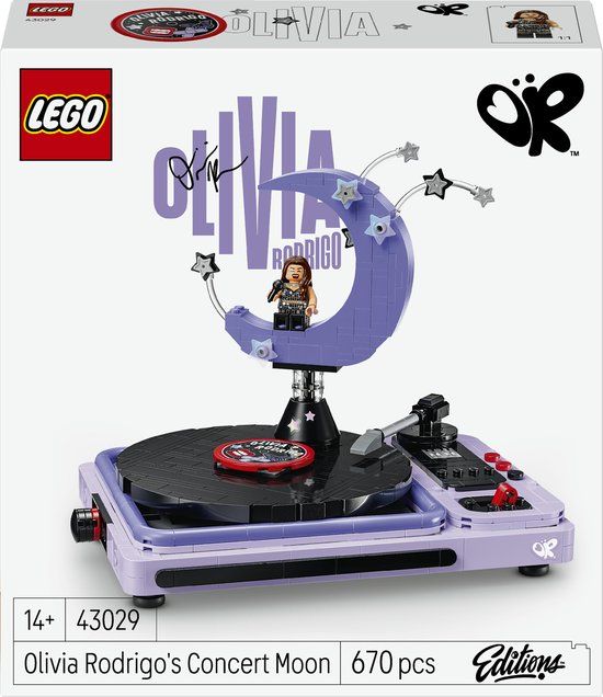 LEGO Editions Olivia Rodrigo's Concertmaan Muziek Bouwpakket voor Kinderen en Tieners - 43029