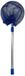 Merkloos Schepnet XL - telescopisch - 85 cm - blauw - aluminium - visnet / vlindernet - uitschuifbaar