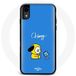 Maniacase Hoesjes voor iPhone XS Bangtan BTS BT21 Chimmy Jimin Fond Bleu