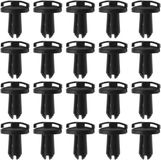 Bol 20 Pièces Moto Carénage Garniture Clip Remplacement - Jeu de Clips en Plastique - Noir