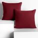 DecoKing Amber-kussenslopen 80 x 80 cm, jerseykatoen, rits, bordeaux, 2 stuks