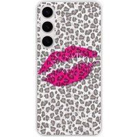 Samsung Galaxy S24 Plus baiser leopard bedrukt siliconen hoesje