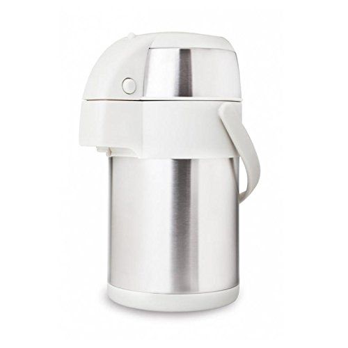 Valira 6632/9 Luchtpot Thermos met Dispenser, Roestvrij staal, Wit - 8411401020825
