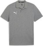 PUMA teamGOAL Casuals Polo Heren sportshirt - Medium Gray Heather-Puma White
