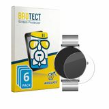 BROTECT Screenprotector 6 pièces pour Xcoast Minimalist Unisexe Montre connectée Verre de protection Transparent