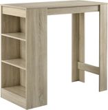 en.casa Bartafel met 3 planken 110x50x103 cm eikenkleurig