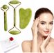 JADEIT ENSEMBLE DE MASSAGE FACIAL: 2 rouleaux + Gua Sha