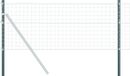 vidaXL Hekpaal 2 st groen 120 cm poedergecoat staal