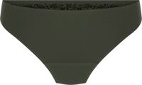 Hunkemöller Dames Lingerie Invisible string Lace Back - Groen - maat 2XL