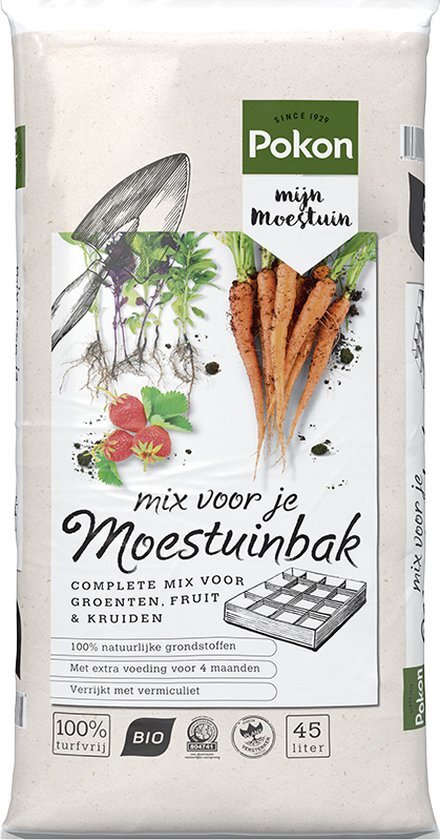 Pokon Moestuinbakken Mix 45L - circa 16.8kg