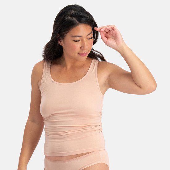 Bamboo Basics Anna Singlets (2-pack) - Roze - XL