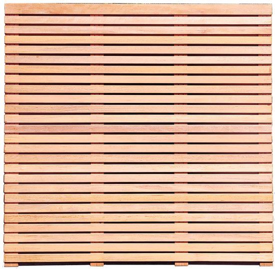 Intergard Schutting hardhout lamellen schutting 180x180cm (51pl.) Groen