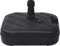 vidaXL Parasolvoet - Gevuld - Zand/Water - 24 L - Zwart