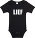 Bellatio Decorations Shoppartners Bv Lief tekst baby rompertje zwart jongens en meisjes - Kraamcadeau - Babykleding 92