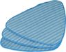 vhbw Set de 3 lingettes de remplacement pour Dirt Devil 0318002, 318022 - microfibre bleu blanc