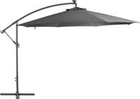 vidaXL Zweefparasol met stalen paal 350 cm antracietkleurig