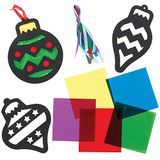 Baker Ross FX377 Kerstbal Gebrandschilderd Glas Decoratie sets - Set van 8