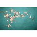 Papier peint panoramique fleurs oiseaux