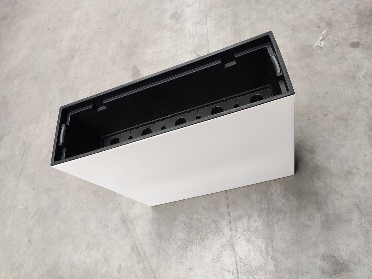 Prosperplast Urbi Case - Bloempot - 58x18x50cm - Wit