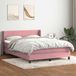 Maison Exclusive - Lit boxspring avec matelas, rose, 140x210 cm, velours