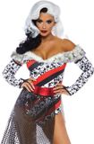 Leg Avenue 101 Dalmatiers Kostuum Zwoele Dalmatier Dame Vrouw Large