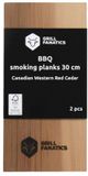 Grill Fanatics BBQ Rookplanken - Cederhout - 30 cm - 2 stuks