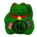 Figurine Lucky Cats verte - 9cm