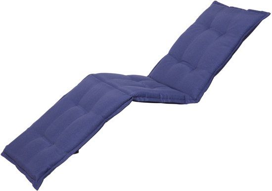Madison deckchair tuinkussen Panama safier 185x50 cm - blauw