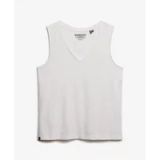 Superdry Studios Vee Mouwloze V-hals T-shirt Wit 2XS Vrouw