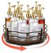 Distributeur de sirop rotatif - Plateau de présentation pour vin - Conception peu encombrante - Convient pour 9 bouteilles