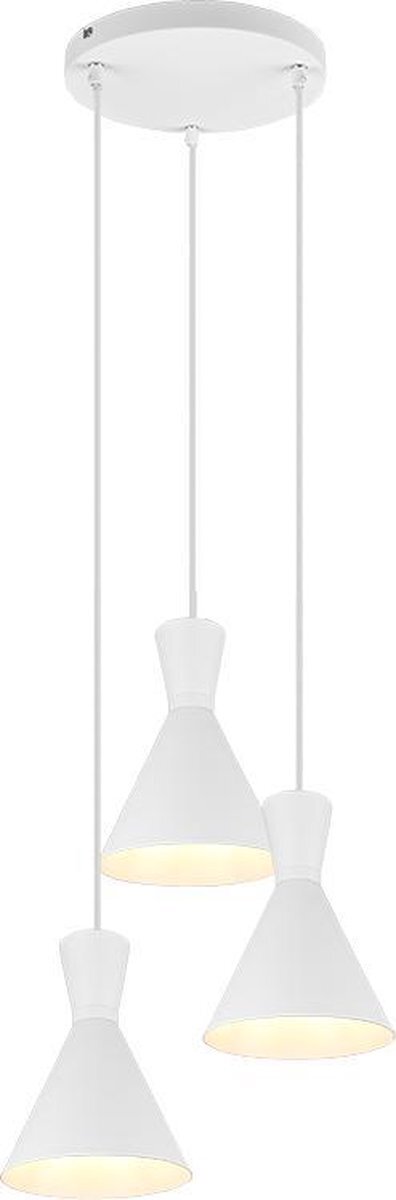 TRIO LEUCHTEN Enzo - Hanglamp - 3x E27 - Wit