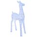 vidaXL Led-kerstverlichting rendier LOVIISA 900 LED's Blauw