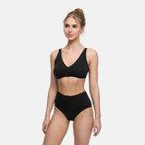 cfab Katoenen slip met hoge taille Zwart XL