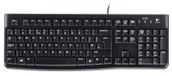 Logitech K120 - Bedraad toetsenbord - USB - QWERTZ Tsjechisch - Zwart