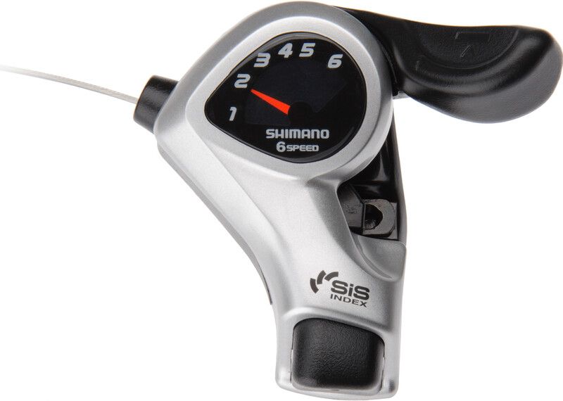 Shimano Tourney SL-TX50 Duimschakelaar 6-speed Rechts, black/silver