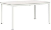 vidaXL Eettafel Wit Massief Grenenhout 150 x 90 x 75 cm