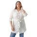 VERO MODA CURVE Vmbumpy L/S Shirt Dress Wvn Curve Noos Jurk Dames, Sneeuwwitje